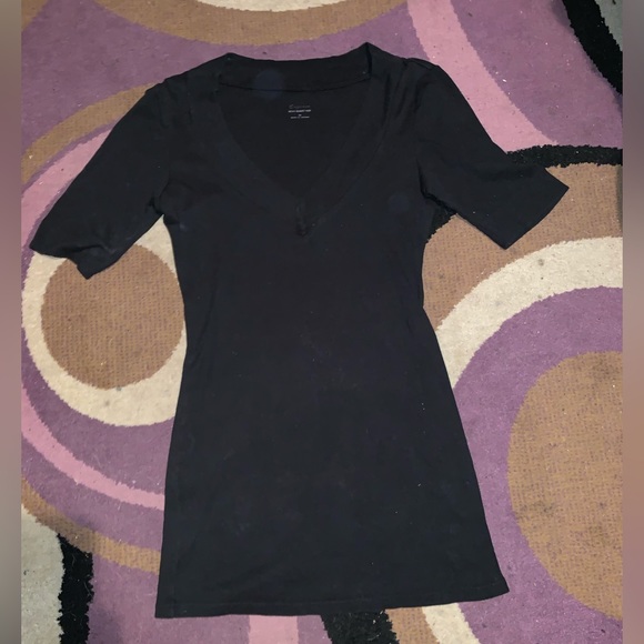 Express Denim - Woman's Express Black Shirt (Size Medium) AND Black Jeans (Size 6)